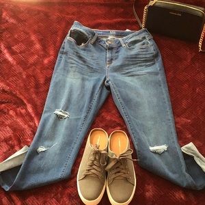 a.n.a Wide cuff straight jean